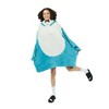 Shark Blue Long Sleeve Hooded Blanket-OSFA - 4 of 4