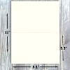Hamilco Blank Greeting Cards Folded Cream Card stock 5 1/2" x 8 1/2" 80 lb Cover 100 Pack - 2 of 4