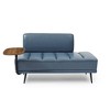 CAVINAS Modern Faux Leather Upholstered Single Sofa with Side Table, 360-degree Swivel Tray Couch for Living Room, Accent Sofa for Bedroom - 2 of 4