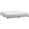 Bed Frame Light Grey Velvet, Plywood, Engineered Wood King Sturdy - 2 of 4