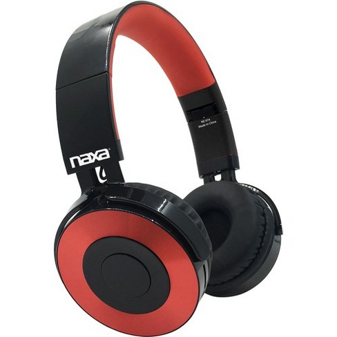 Naxa Metro Bluetooth Headphones Stereo Black Red Mini Phone Wired Wireless Bluetooth 33 Ft 32 Ohm Hz Khz Over The Head Target