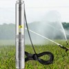 VEVOR Deep Well Submersible Pump, 1HP 115V/60Hz, 37gpm Flow 207ft Head, with 33ft Electric Cord, 4\" Stainless Steel Water Pump, Silver - 2 of 4