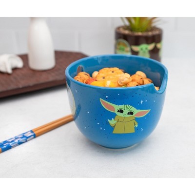Matte Ceramic Christmas Soup Bowl Set with Chopsticks