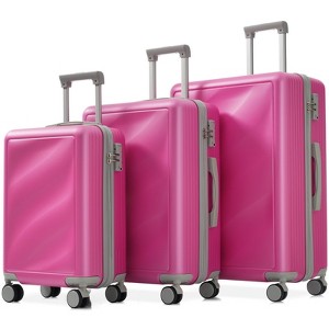 Hrinhom Luggage Set 3 Piece,ABS Suitcases with Spinner Wheels and TSA Lock(20"/24"/28") - 1 of 4