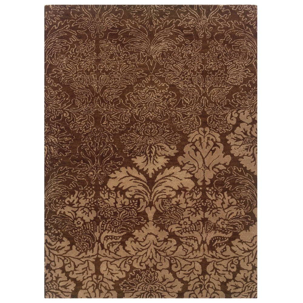 5'x7' Florence Rug Brown - Linon