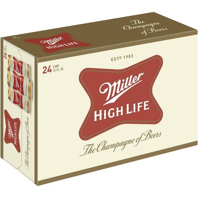 Miller High Life Beer - 24pk/12 fl oz Cans