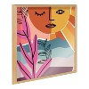 24" x 24" Blake Peace By The Sea by Kate Aurelia Holloway Natural Framed Printed Acrylic - Kate & Laurel All Things Decor - 4 of 4