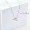 Girls' Dainty Puffed Heart Rose Gold Plated Sterling Silver Necklace - In Season Jewelry - image 2 of 4