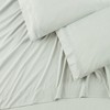 Chanasya Solid Color Embroidered Microfiber Sheet Set - 2 of 4