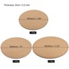 Unique Bargains Home Garden Round Plastic Absorbent Waterproof Cork Plant Pot Mat 8 10 12 Inch 3 in 1 Set - 2 of 4