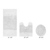 Granada 3 Piece Bath Rug Set 100% Premium Cotton Tufted Non-Slip Backing Bathmats for Bathroom, Super Soft Absorbent, Machine Washable - 2 of 4