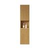 VYNXARIA 59" Tall Wall-Mounted Storage Cabinet for Small Spaces in Corolla Oak Finish. - 4 of 4