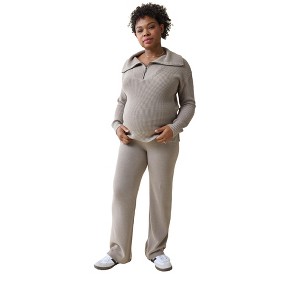 Ingrid & Isabel Maternity Cozy Sweater Pant - 1 of 4
