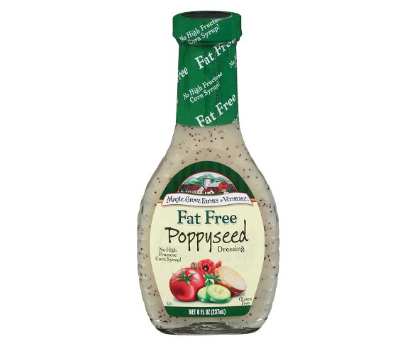 Maple Grove Farms of Vermont Fat Free Poppyseed Dressing 8oz