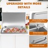 Drop in Ice Chest, Stainless Steel Commercial Ice Bin with Hinged Cover, Outdoor Kitchen Ice Bar for Drinks - 4 of 4