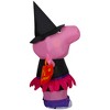 Peppa Pig Airblown Inflatable Peppa Pig as Witch Peppa Pig, 4 ft Tall, Multi - 4 of 4