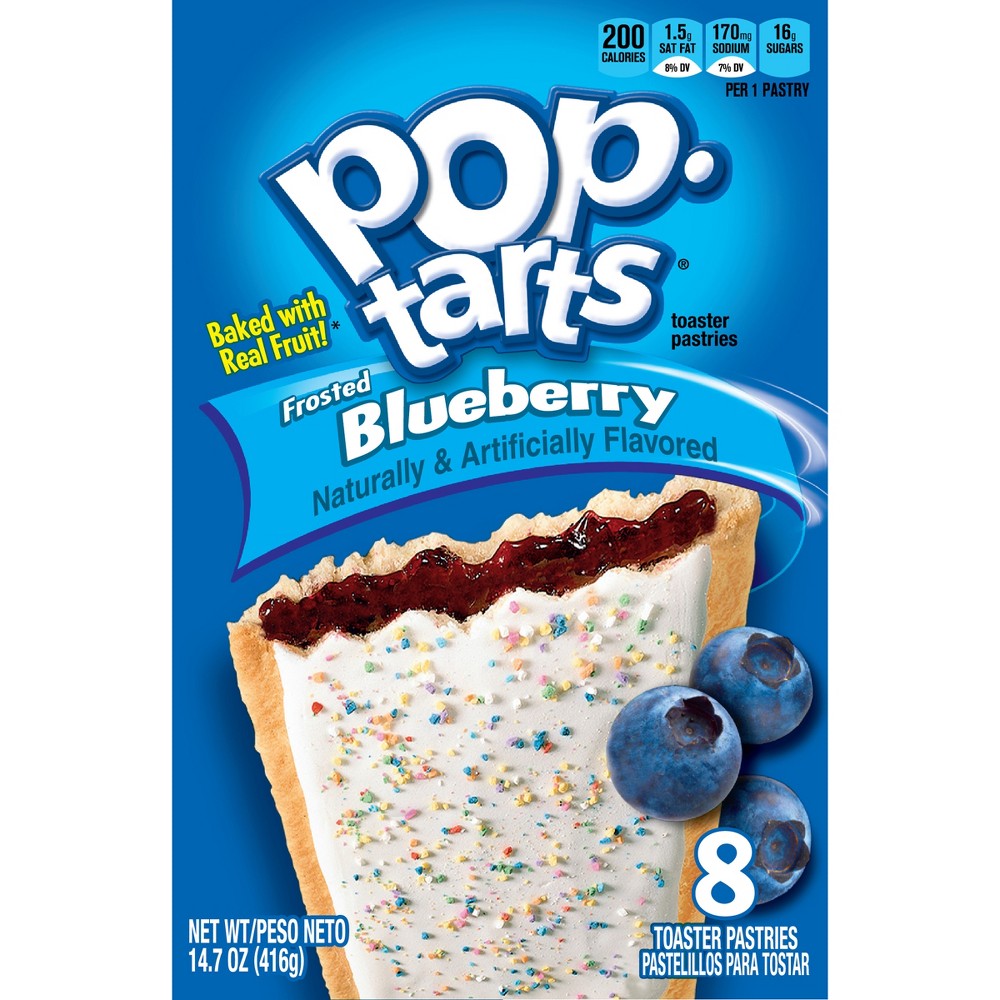 UPC 038000310102 product image for Kellogg's Pop-Tarts Frosted Blueberry Toaster Pastries - 8 pk | upcitemdb.com