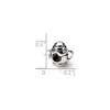 Black Bow Jewelry Sterling Silver Teapot Bead Charm - 3 of 4