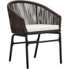 vidaXL Patio Dining Set 3 Piece, Outdoor Dining Set for 2, Table and Chair for Garden Backyard Balcony, Dining Chair Patio Table, Brown - 2 of 4