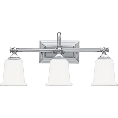 Quoizel Lighting Nicholas 3 - Light Vanity in  Polished Chrome