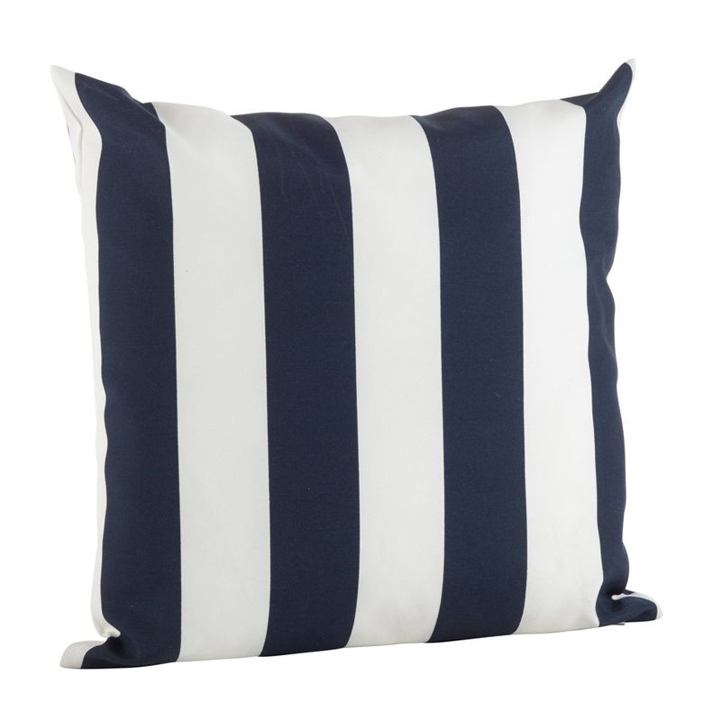 17"x17" Striped Poly Filled Indoor/Outdoor Accent Square Throw Pillow - Saro Lifestyle, 3 of 5