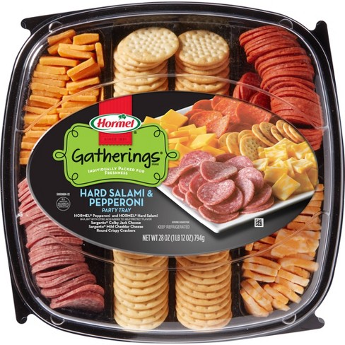 beef cheese sausage crackers platters