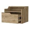PAGED Wall Mounted Nightstand Modern Wooden Bedside Table with Storage Drawer and Open Shelf, Night Stand for Bedroom, Living Room - 4 of 4