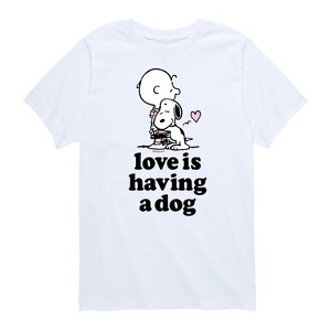 Boys' - Peanuts - Love Having Dog Short Sleeve Graphic T-Shirt - 1 of 4