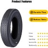 Trailer Tires,Load Range,Heavy Duty Bias Ply Vacuum Tires for Small Light Trailers Boat Towing Caravans Campers Utility Cargo,2 Pack - 2 of 4