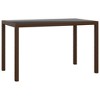 vidaXL 3 Piece Patio Dining Set with Cushions Poly Rattan Brown - 3 of 4