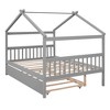 YOOCOZZ  Full Size House-Style Wooden Bed with Twin Trundle - 4 of 4
