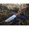 Condor Tool & Knife Swamp Romper - Camping Fixed Blade Knife - 1075 High Carbon Steel - Walnut Handle - Bush Crafting Knives - 4.5in Blade - 5.6oz - 2 of 4
