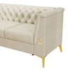 NicBex Couches for Living Room 82" Sofa Velvet Upholstered 3-Seat Couch Soft Sponges Modern Chesterfield Sofa with Gold Legs for Apartment - 4 of 4