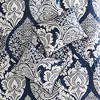 7 Pcs Bed in a Bag Luxury Design Damask Pattern Comforter Set, 100% Cotton Premium Touch Embroidered Detail All Season Bedding Set - 4 of 4