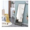 Solid Wood Full-Length Wall/Floor Mounted Mirror, 65"x23" Glass, Stylish Bathroom Makeup & Bedroom Entrance Decor, Durable Hanging Mirror - 2 of 4