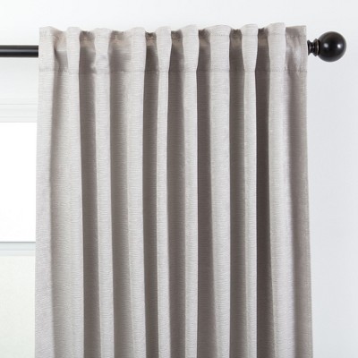 Silver Blackout Polyester Window Curtain Panels, 52 x 84 Inches