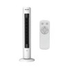 Hurricane 40 Inch Triple Action Air Enhancing Tower Fan and Aromatherapy Diffuser with Remote Control and Floor Mount Construction, 2 Pack, White - 2 of 4