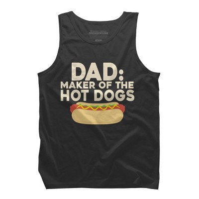 Men's Design By Humans Dad Maker Of The Hotdogs By MeowShop Tank Top