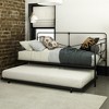DHP Bradford Metal Twin Daybed and Twin Trundle, Black - 3 of 4
