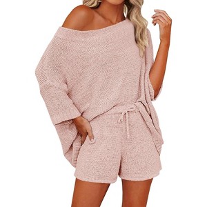Imily Bela
Women's 2-Piece Set Off-Shoulder Knit Sweater and Shorts Casual Outfit - 1 of 4