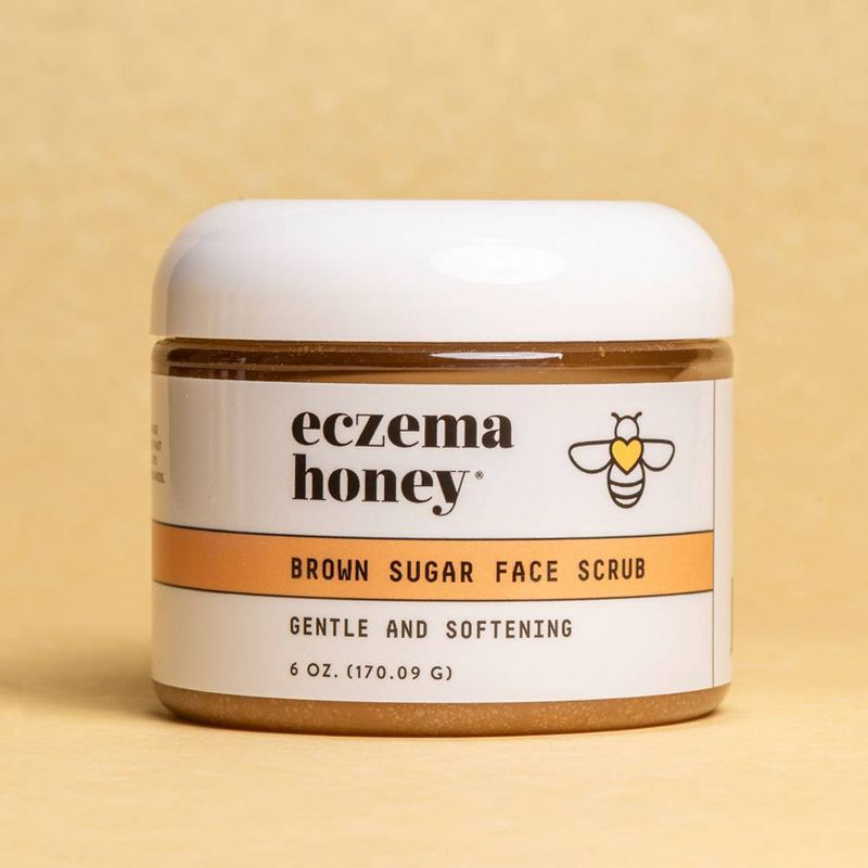 Eczema Honey Brown Sugar Face Scrub - 6oz, 4 of 9