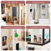 Best Choice Products Pretend Play Wooden Doll House w/ 40 Interactive Accessories, 3-Story Modern Toy Dollhouse Playset - 4 of 4