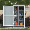 Christopher Knight Home Isidora Patio Two-Tone Storage Shed with 3 Shelves and Sloped Roof - 2 of 4
