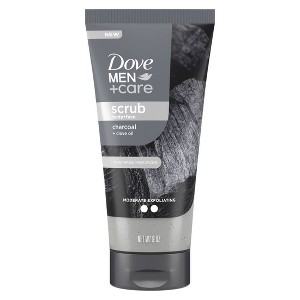 Dove Men+Care Body & Face Scrub with Plant-Based Moisturizers - Charcoal & Clove Oil - 9oz - 1 of 4