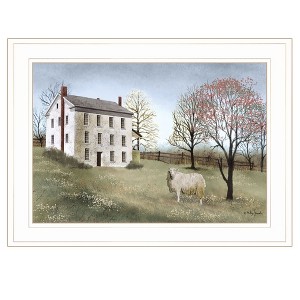Gulches Modern Framed Print, "Spring at White House Farm," White Frame, Ready to Hang - 1 of 3