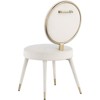 Meridian Furniture Brandy Cream Velvet Dining Chair - 2 of 4