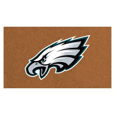 EvergreenNFLPhiladelphia Eagles Logo Natural Coir 28 x 16 Inches Indoor Outdoor Doormat