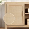 Boho TV Stand for 75 Inch TV, Rattan Entertainment Center with Storage - 4 of 4