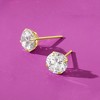 Ross-Simons 3.00 ct. t.w. CZ Stud Earrings in 14kt Yellow Gold - 4 of 4