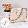 Unique Bargains PU Leather Handbag DIY Accessories Iron Flat Purse Chain Strap 2 Pcs - 3 of 3